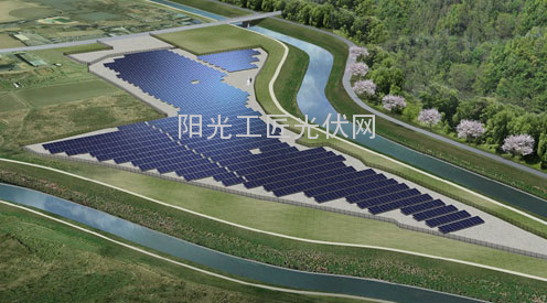 东松山市百万光伏电站正式发电 采用阿特斯阳光电力的太阳能电池板