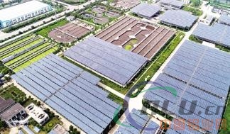 江苏扬州污水处理厂建光伏 发电自用绿色节能