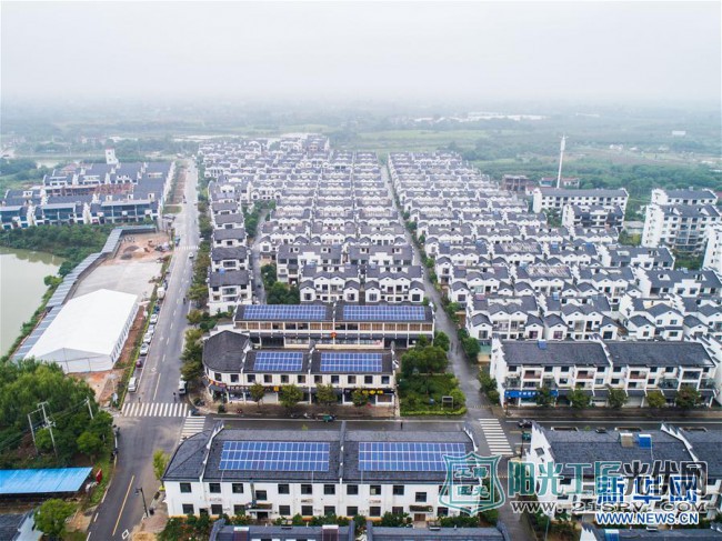 浙江长兴：光伏发电示范村500余户项目陆续并网发电 总电量超过6000千瓦