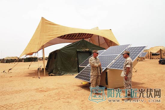 部署在美军海外基地的太阳能发电设施