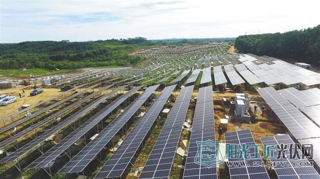 白沙隆基20MW生态农业光伏发电扶贫项目