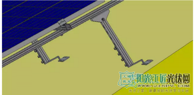 【光伏电站图纸】屋顶可调光伏电站三维模型